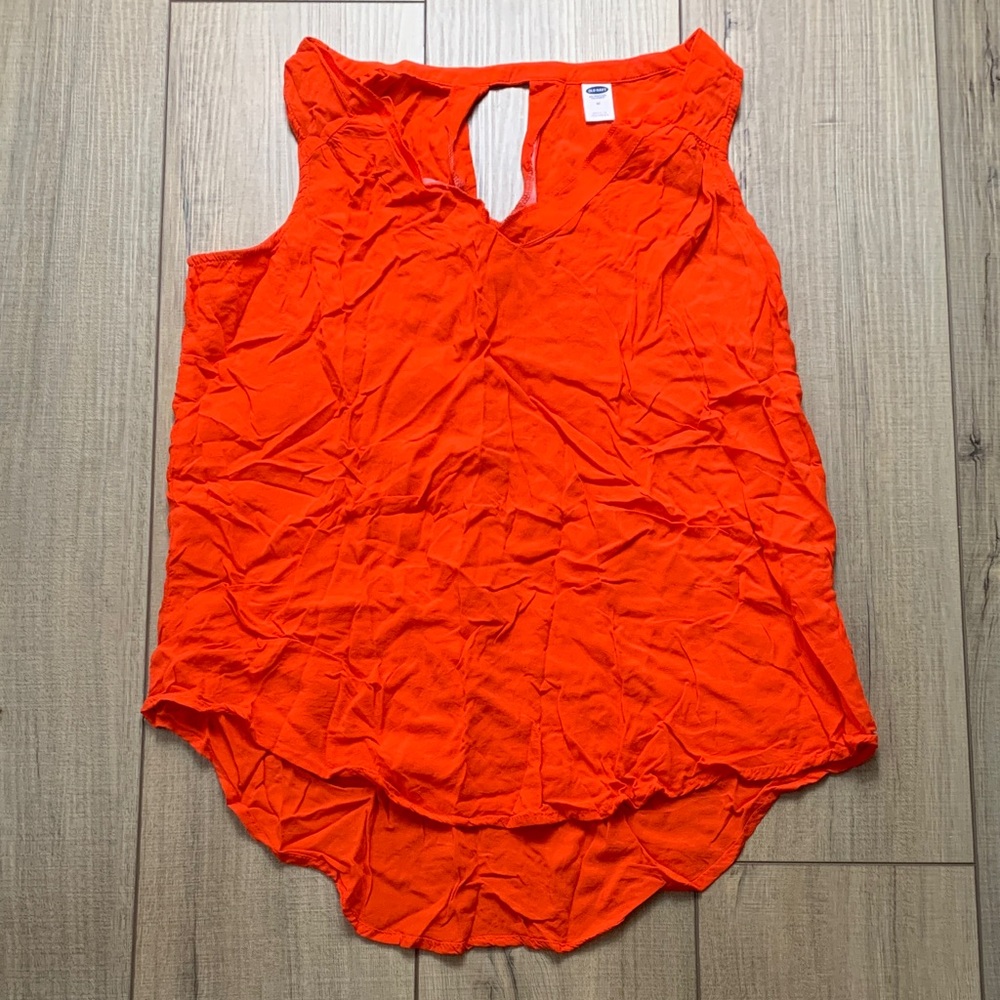 Bright Sleeveless Keyhole Women's Top